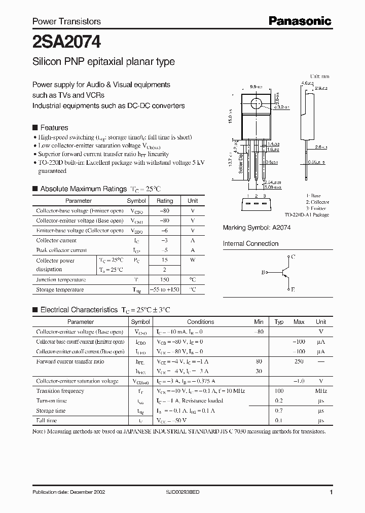 2SA2074_737984.PDF Datasheet