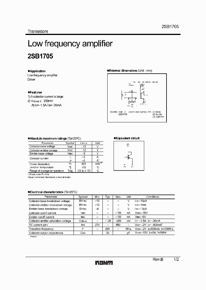 2SB1705_724674.PDF Datasheet