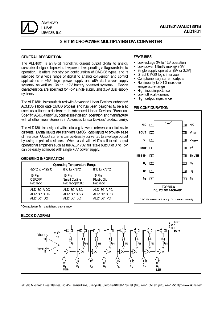 ALD1801A_725602.PDF Datasheet