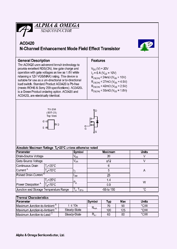 AO3420_650435.PDF Datasheet