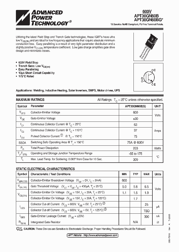 APT30GN60BG_644286.PDF Datasheet