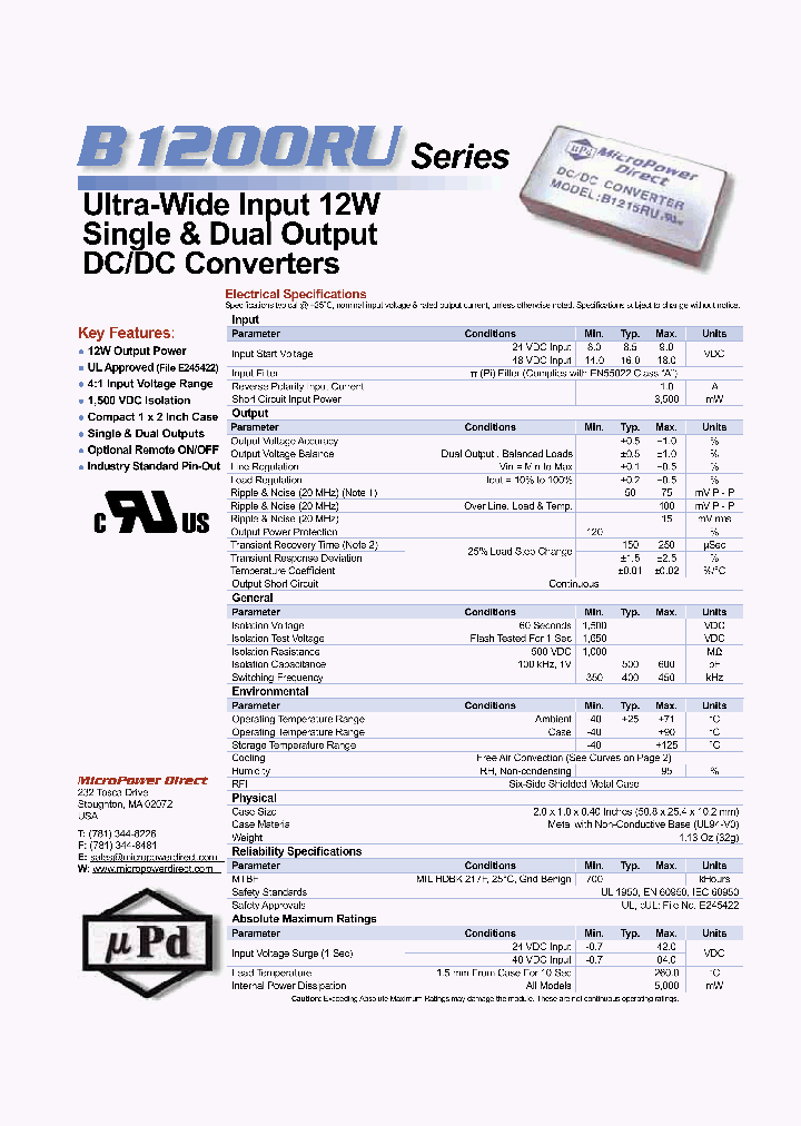 B1202RU_640826.PDF Datasheet Download --- IC-ON-LINE