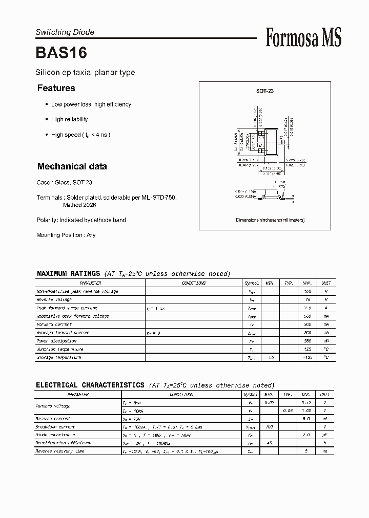 BAS16_579904.PDF Datasheet