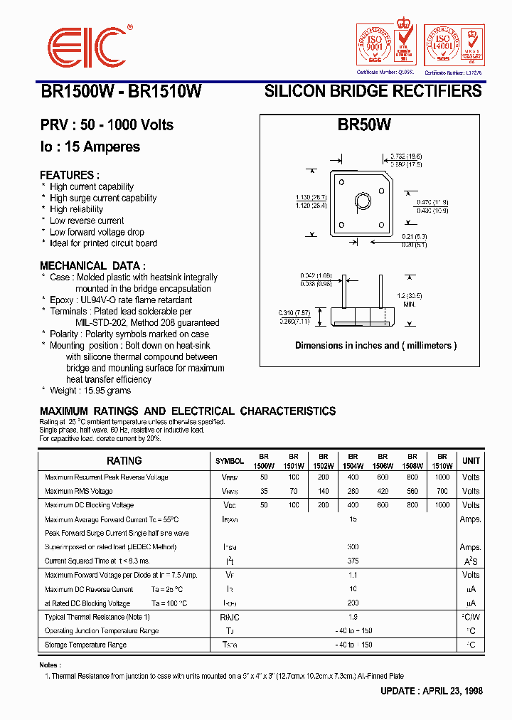 BR1504W_632240.PDF Datasheet