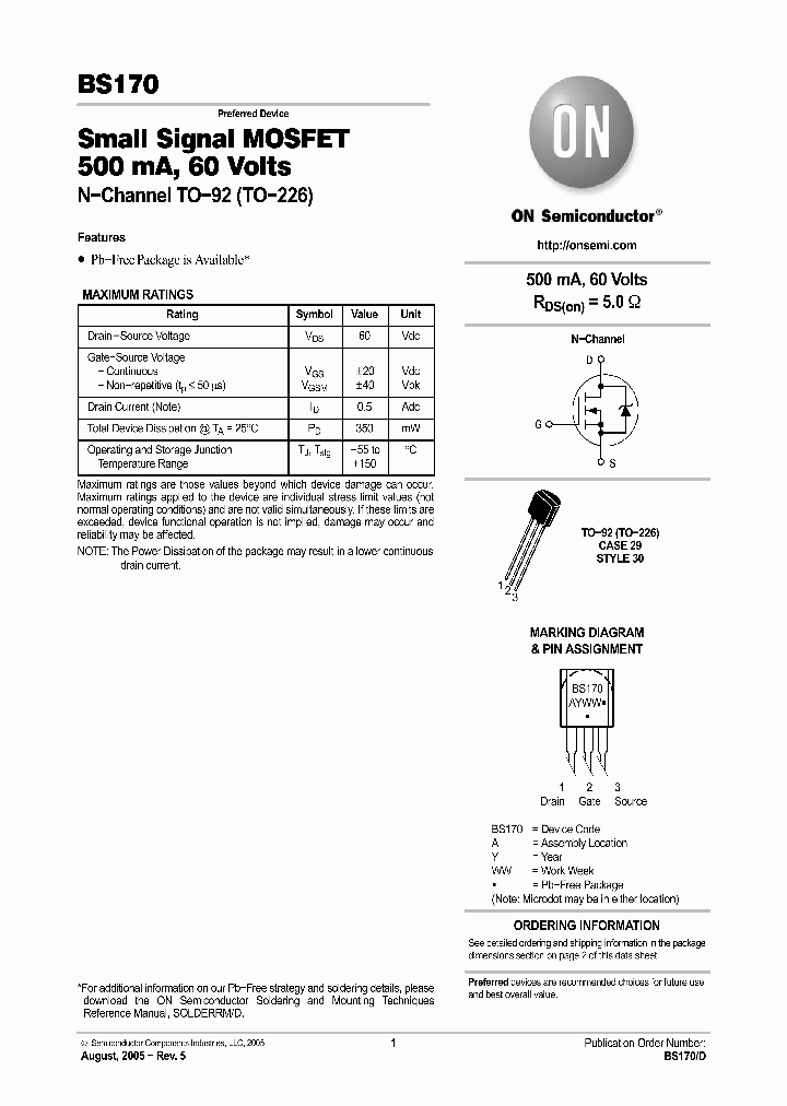 BS170RLRAG_741080.PDF Datasheet