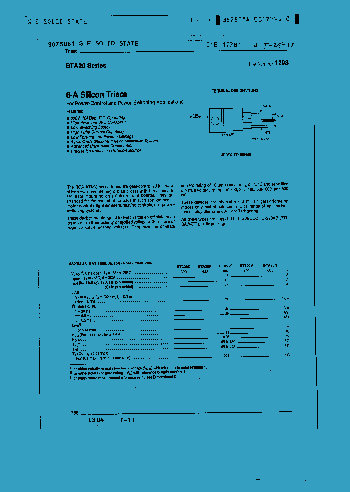 BTA20D_732592.PDF Datasheet