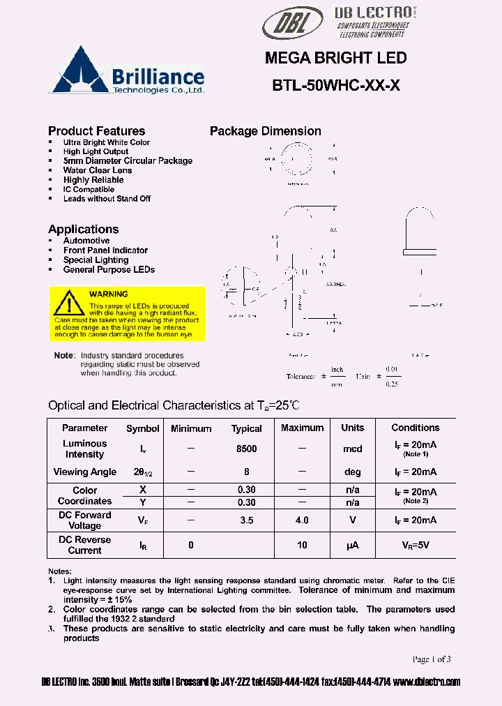 BTL-50WHC-YW-W_624505.PDF Datasheet