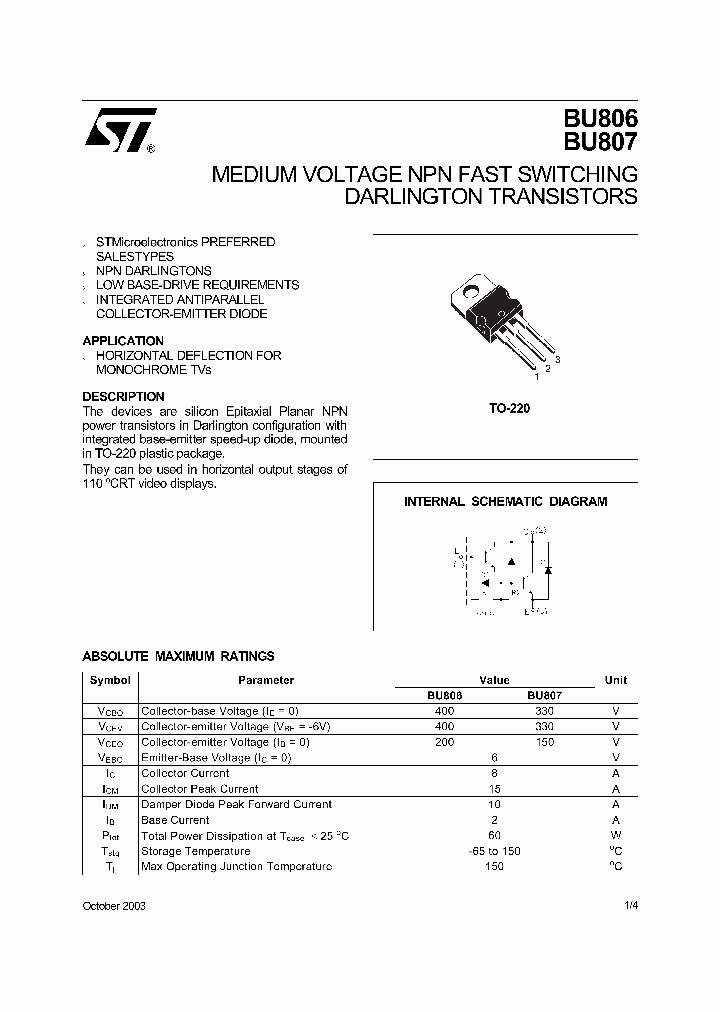 BU806_763260.PDF Datasheet