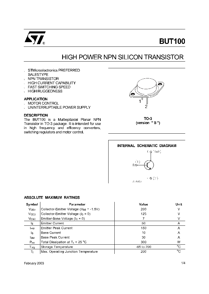 BUT10003_738338.PDF Datasheet