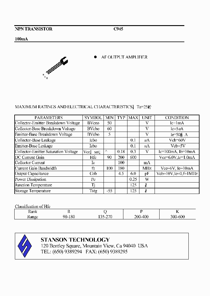 C945_560380.PDF Datasheet Download