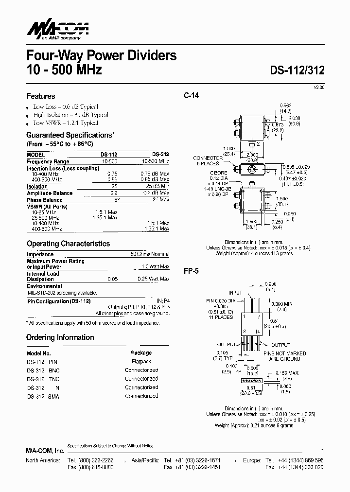 DS-312BNC_40646.PDF Datasheet