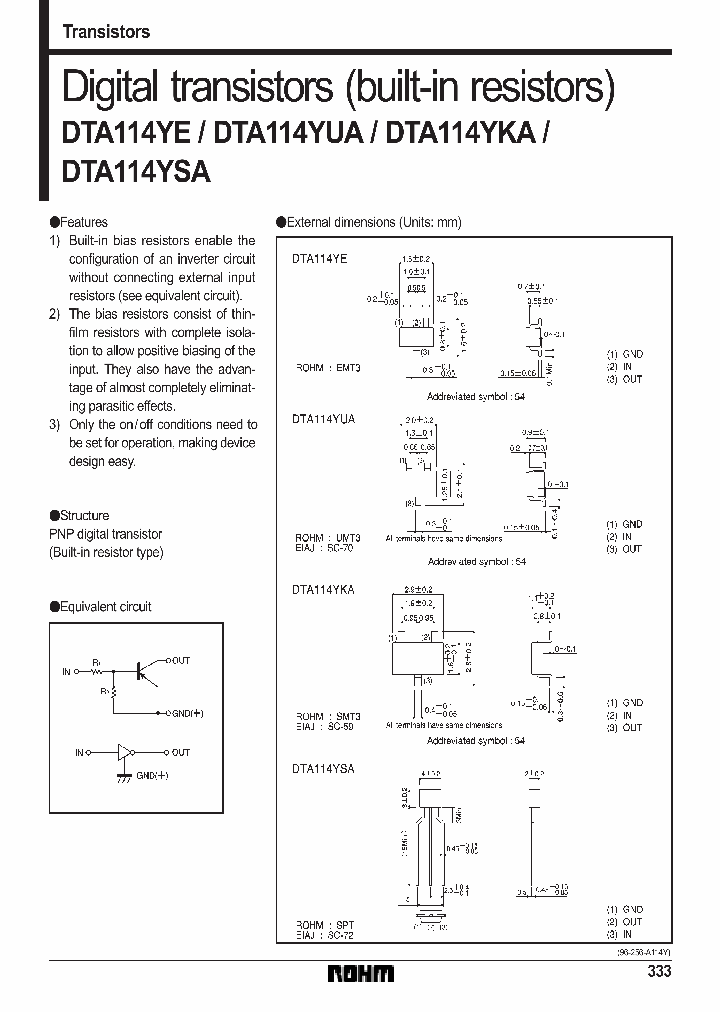 DTA114YSA_72720.PDF Datasheet