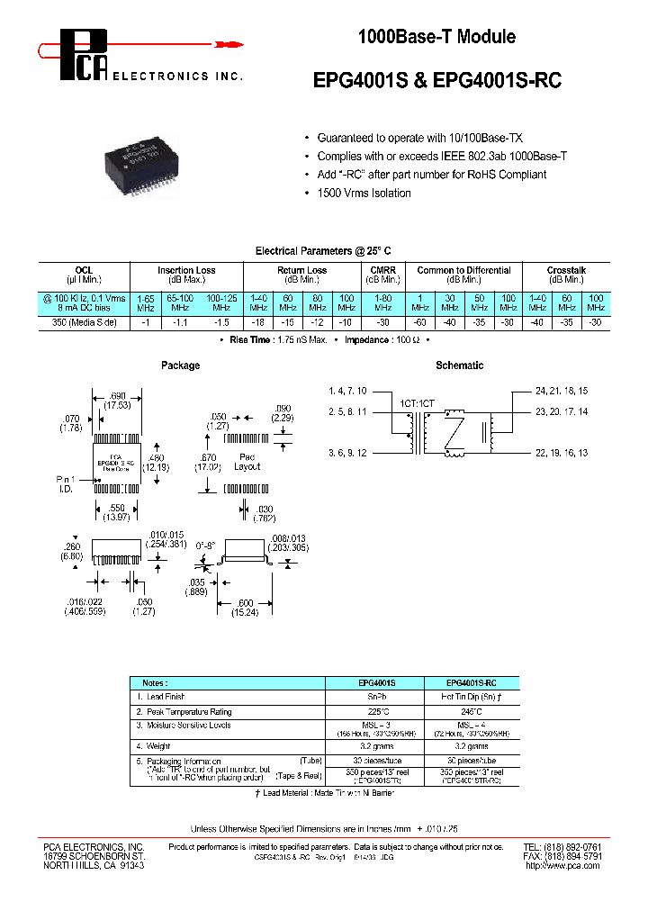 EPG4001S_635394.PDF Datasheet