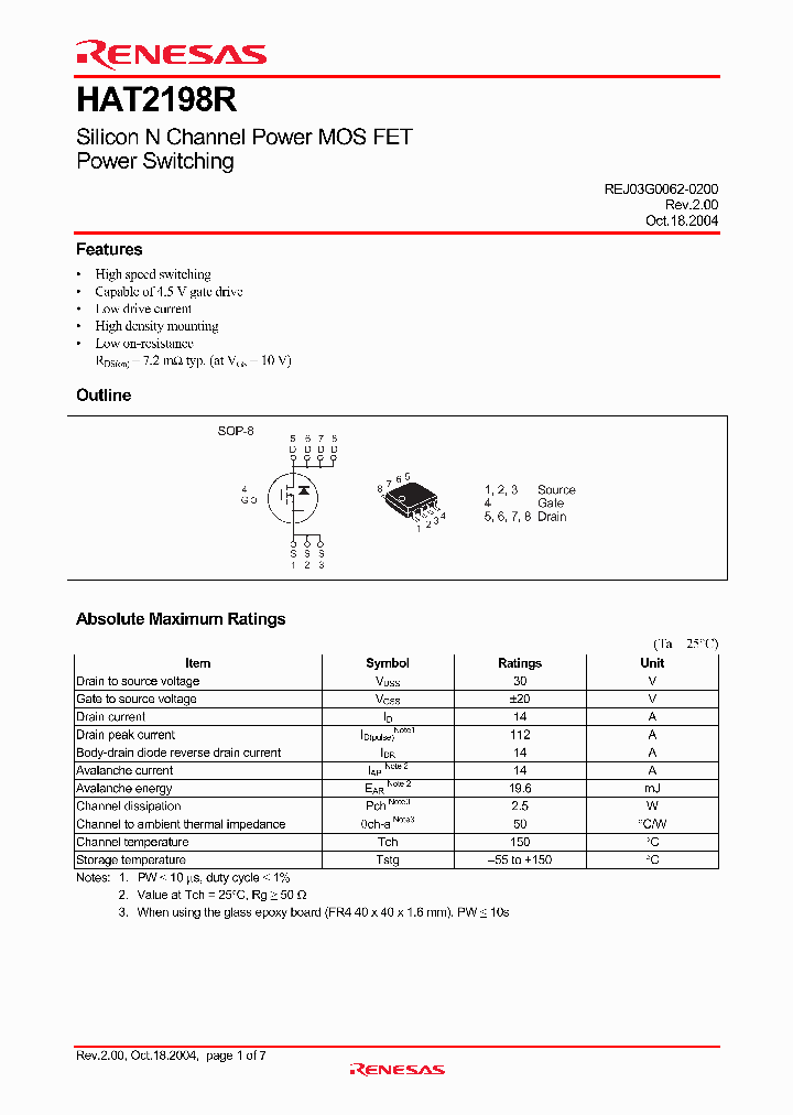 HAT2198R_691829.PDF Datasheet