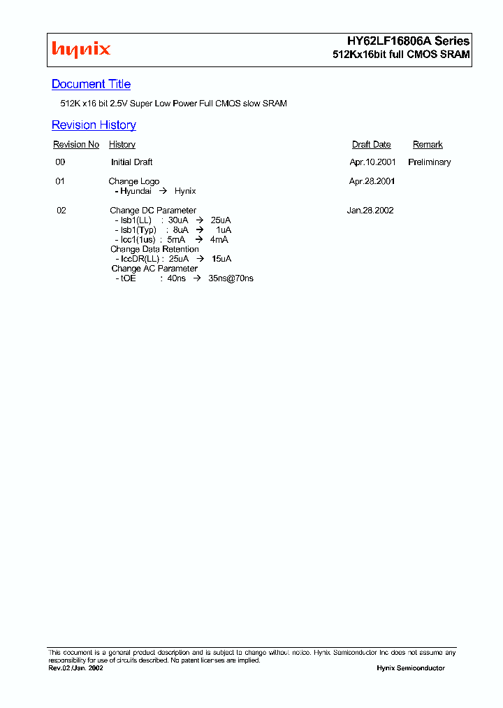 HY62LF16806A-C_683133.PDF Datasheet