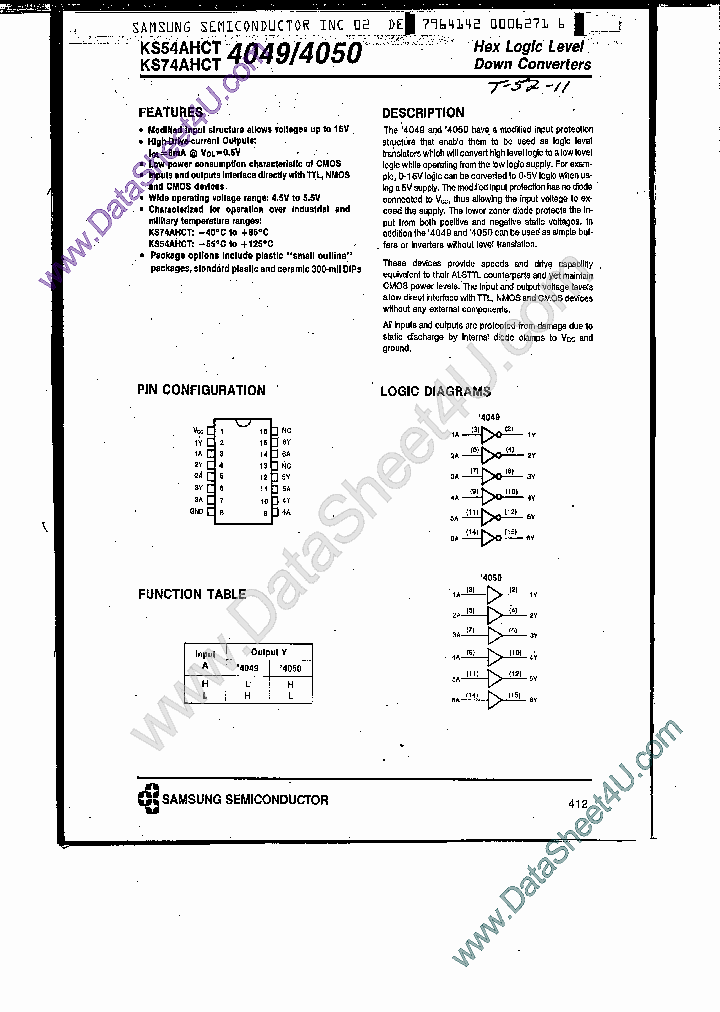 KS74AHCT4049_561196.PDF Datasheet