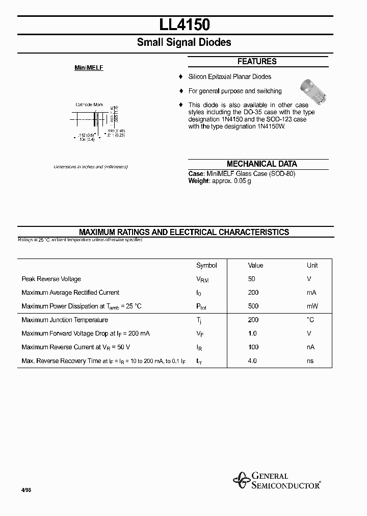 LL4150_732951.PDF Datasheet