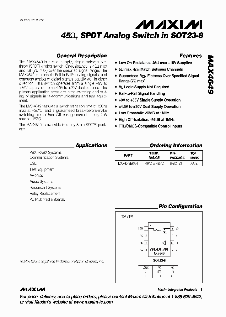 MAX4649EKA-T_579108.PDF Datasheet