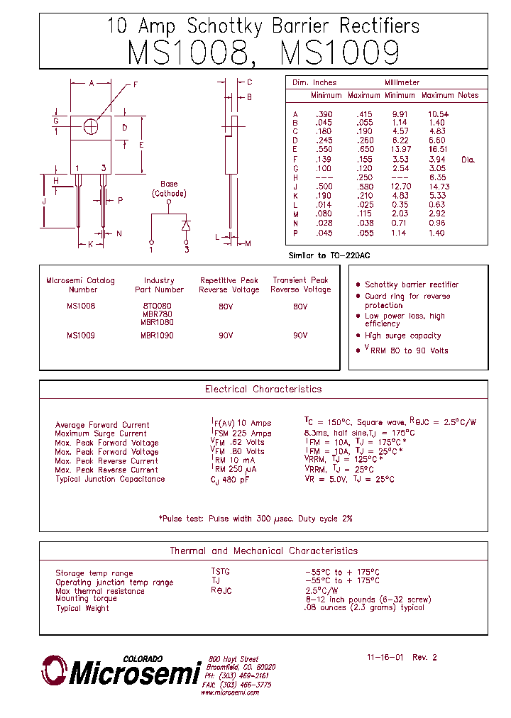 MBR1090_741829.PDF Datasheet