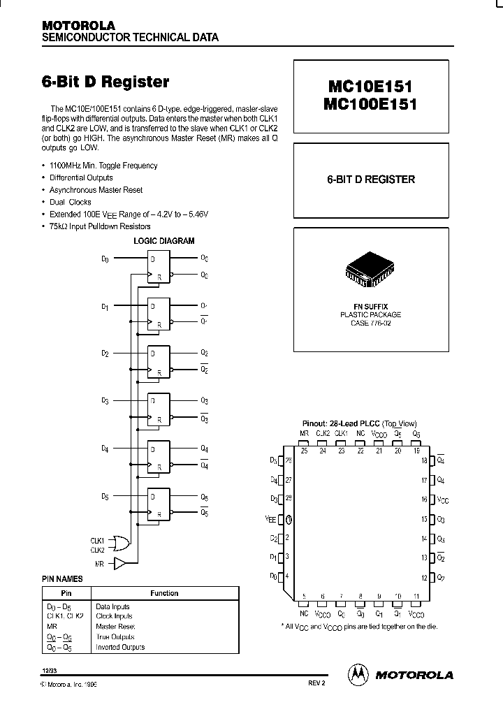 MC10E151_88328.PDF Datasheet