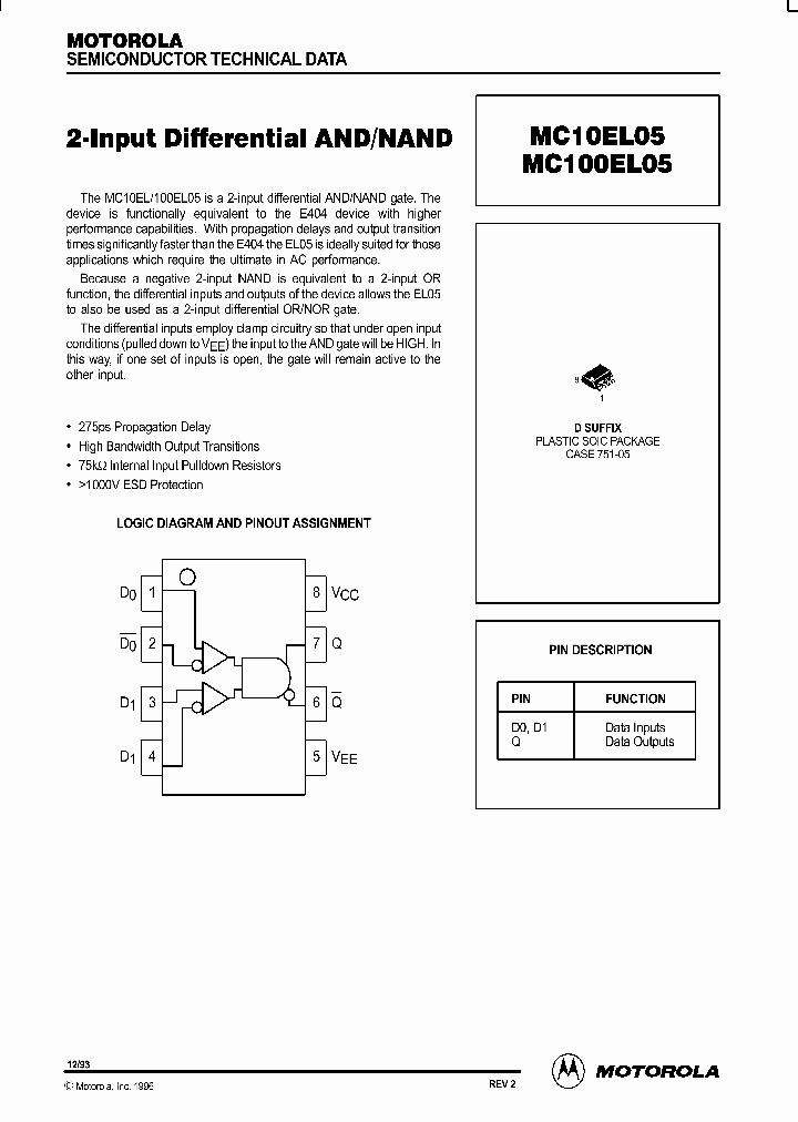 MC100EL05D_714452.PDF Datasheet