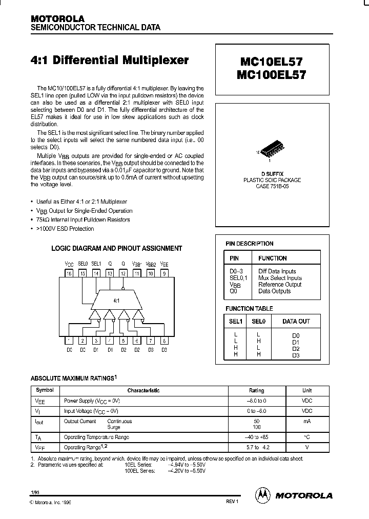 MC10EL57_104320.PDF Datasheet