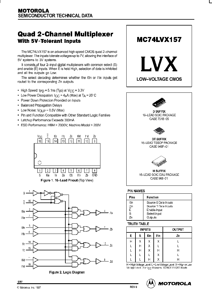 MC74LVX157_341110.PDF Datasheet