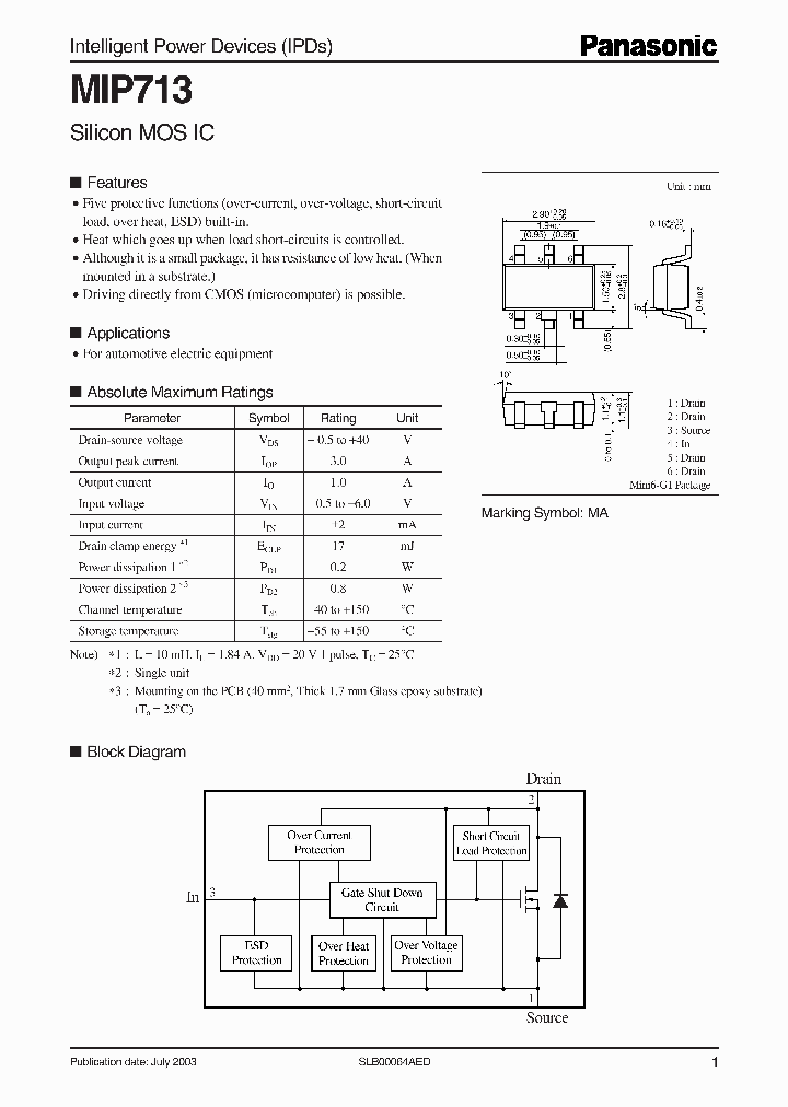 MIP713_572060.PDF Datasheet