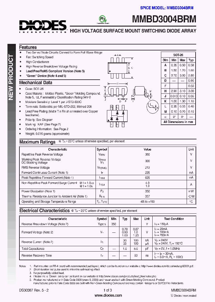 MMBD3004BRM_646319.PDF Datasheet