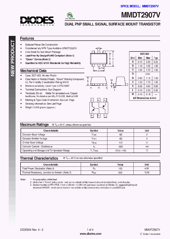 MMDT2907V_646312.PDF Datasheet