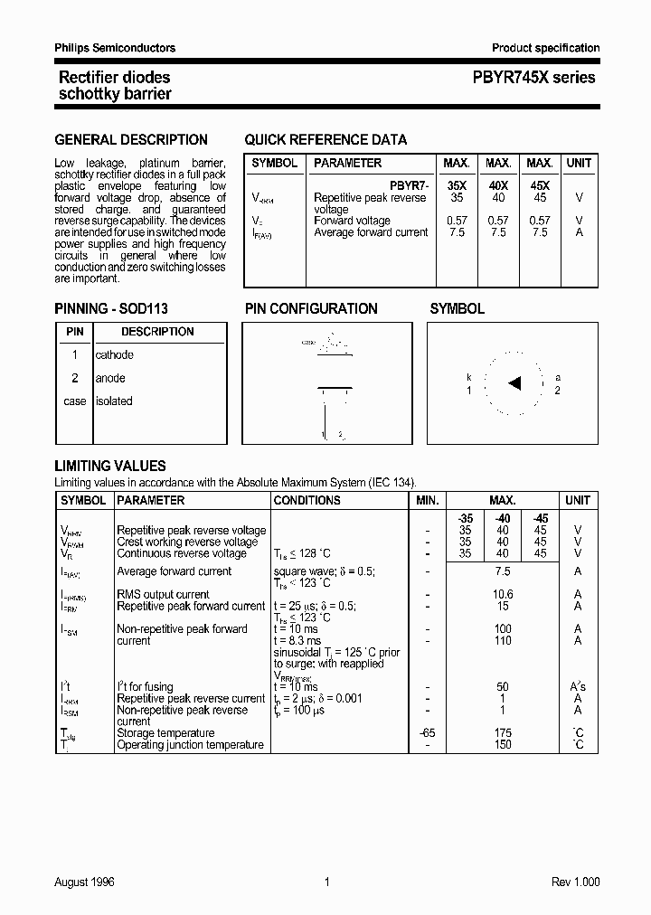 PBYR745X_646525.PDF Datasheet