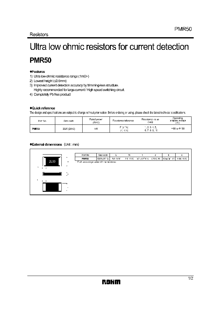 PMR50_731448.PDF Datasheet