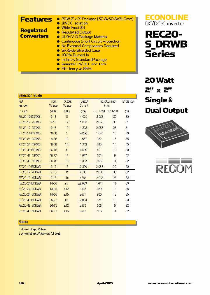 rec20-1215srwb-586599-pdf-datasheet-download-ic-on-line