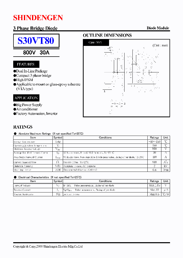 Modulo Ponte Raddrizzatore Trifase S30VTA80 – 800V 30A – Q-BAIHE – Usato Funzionante - Foto 3