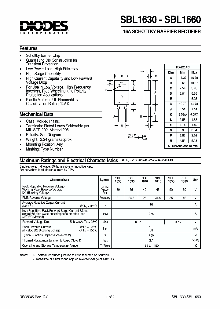 SBL1660_159911.PDF Datasheet