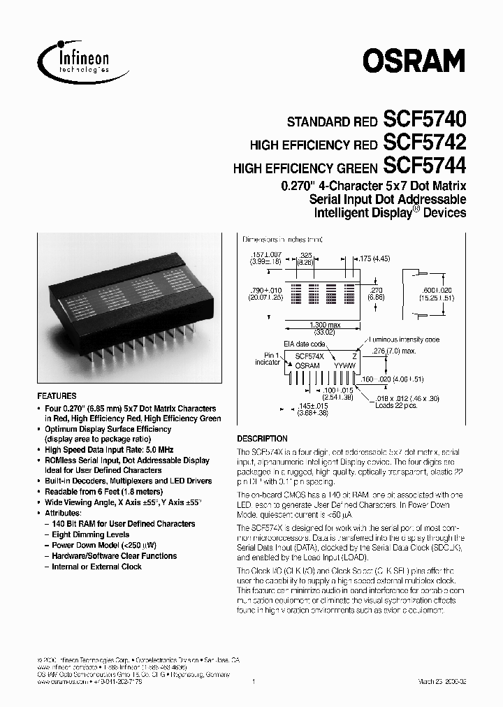 SCF5742_713319.PDF Datasheet Download --- IC-ON-LINE