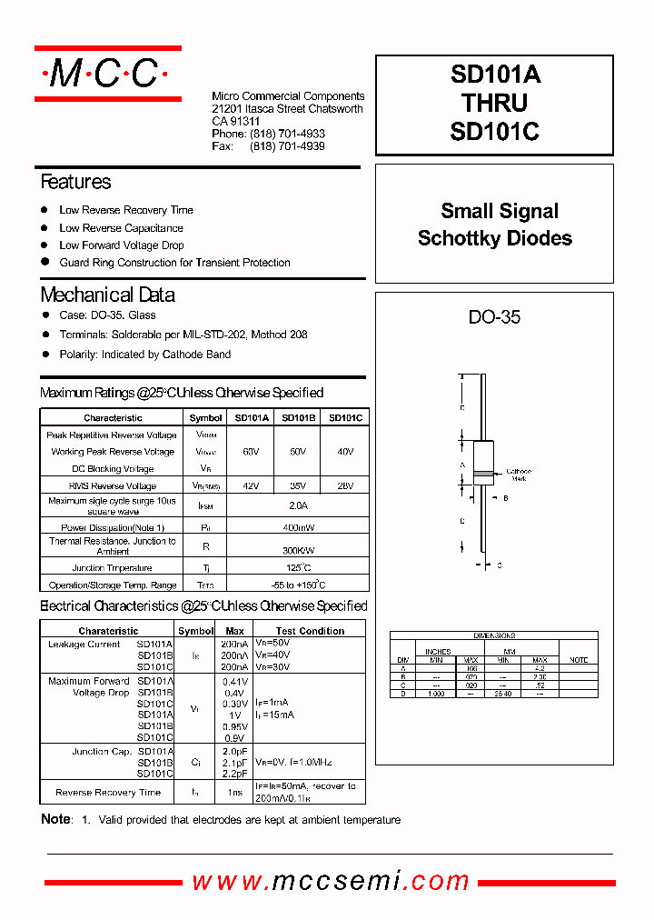 SD101B_741852.PDF Datasheet