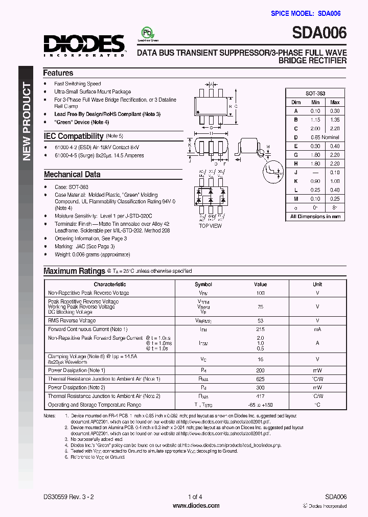 SDA006_588616.PDF Datasheet