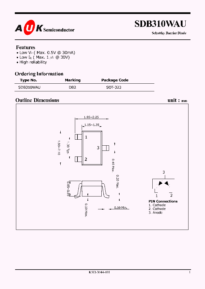 SDB310WAU_638829.PDF Datasheet