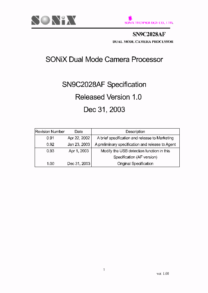 SN9C2028AF_592650.PDF Datasheet