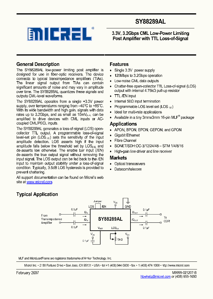 SY88289ALMGTR_754650.PDF Datasheet