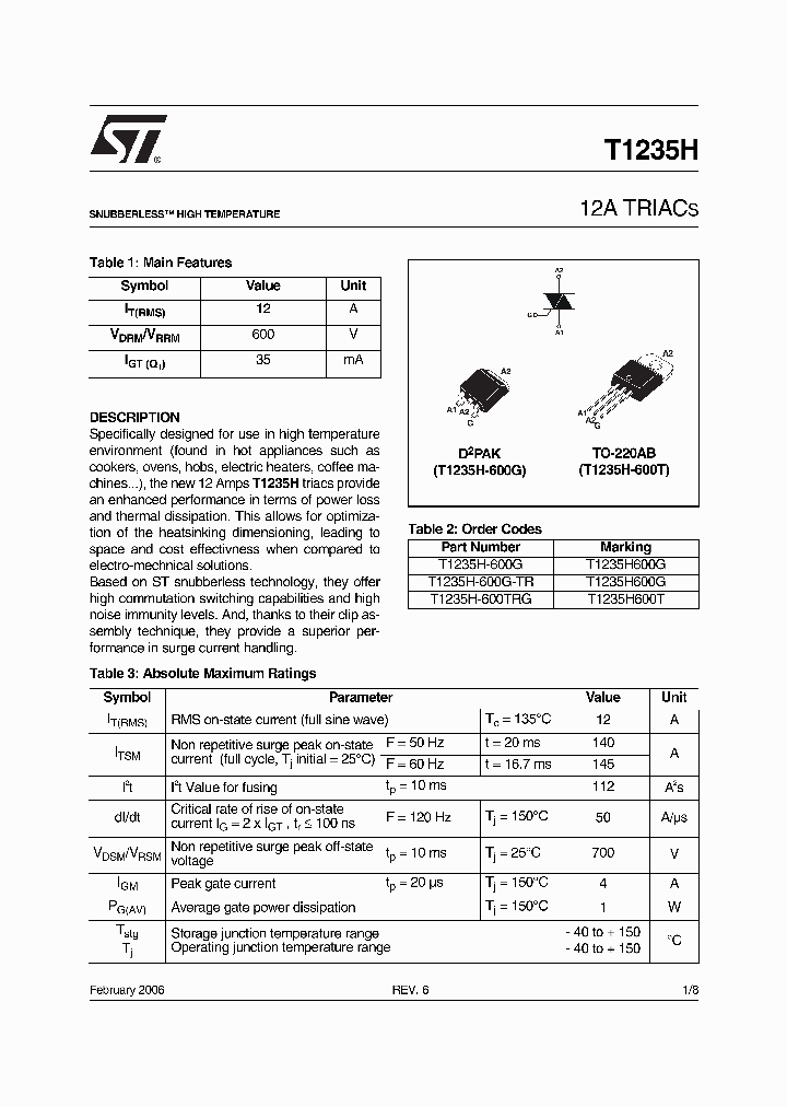 T1235H-600T-TR_578778.PDF Datasheet Download --- IC-ON-LINE