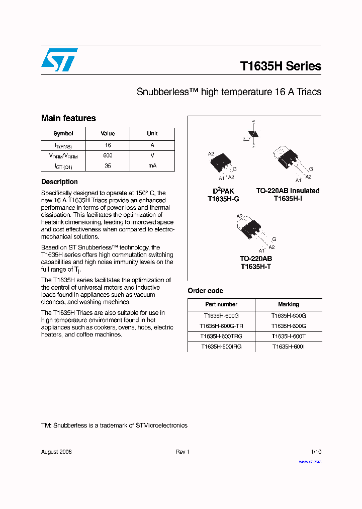 T1635H-600G_728576.PDF Datasheet Download --- IC-ON-LINE
