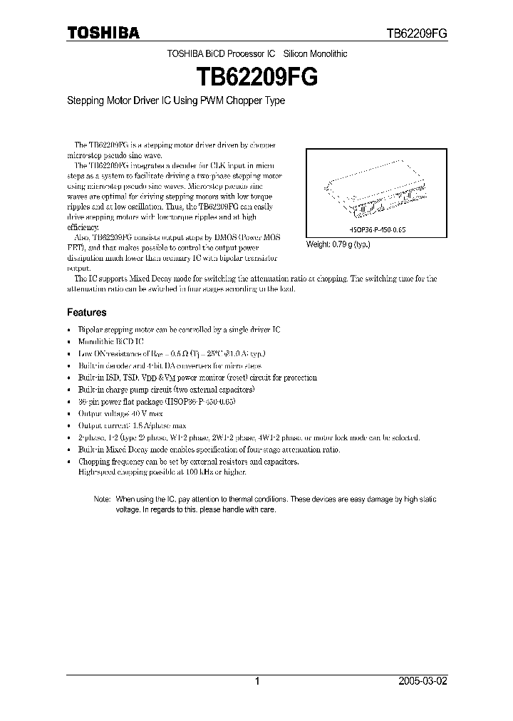 TB62209FG_608197.PDF Datasheet Download --- IC-ON-LINE