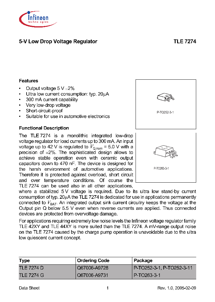 TLE7274_386767.PDF Datasheet