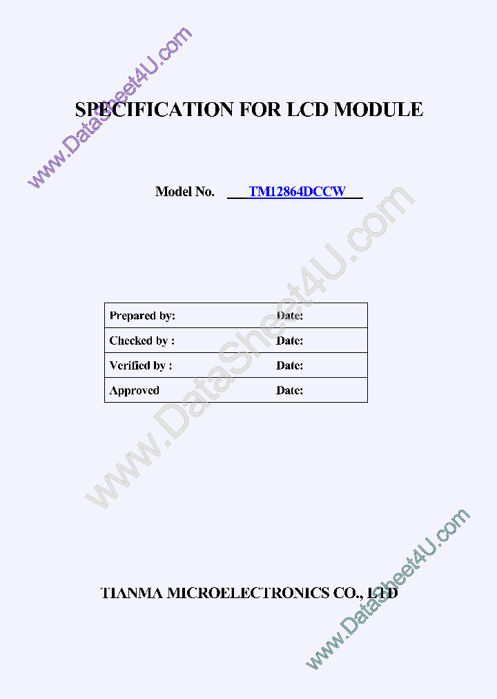 TM12864DCCW_607993.PDF Datasheet