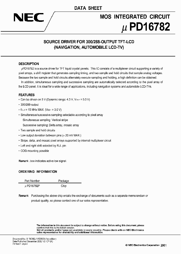 UPD16782_666630.PDF Datasheet