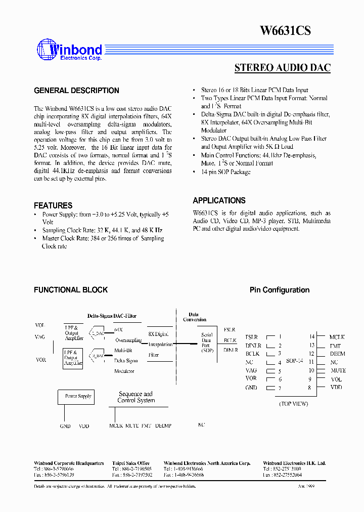 W6631CS_775936.PDF Datasheet