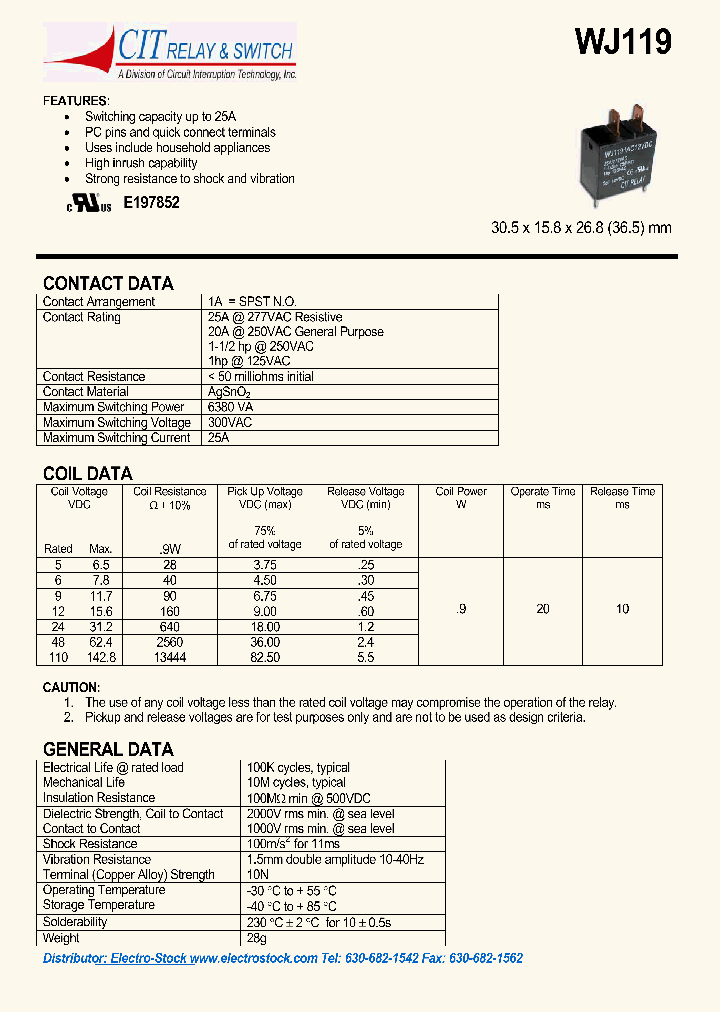 WJ1191AP9VDC_633846.PDF Datasheet