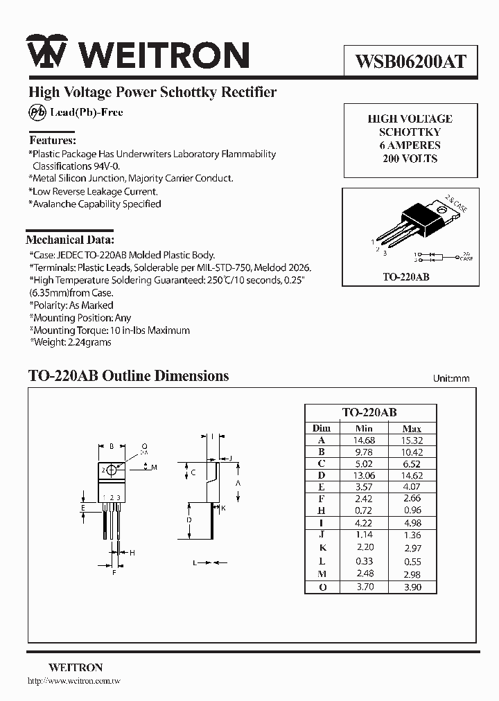WSB06200AT_658530.PDF Datasheet Download --- IC-ON-LINE